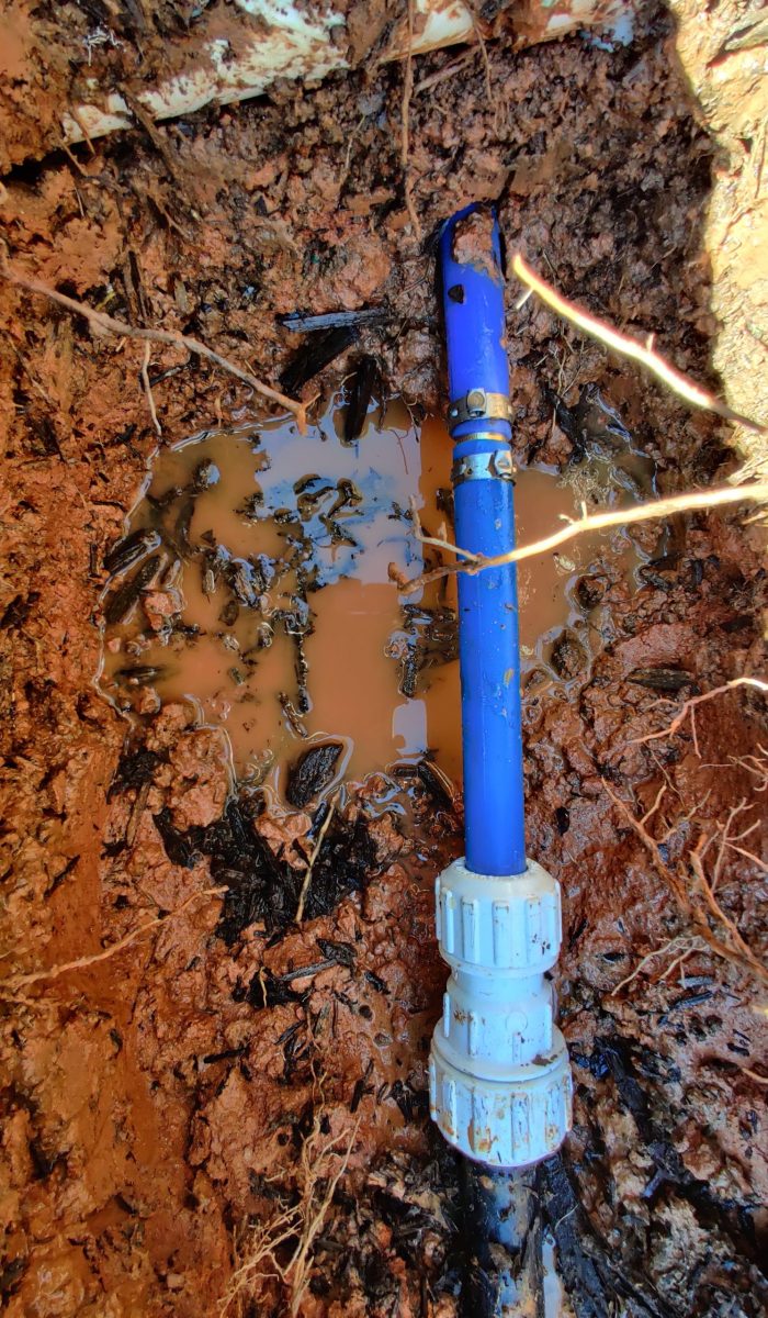 water pipe leak